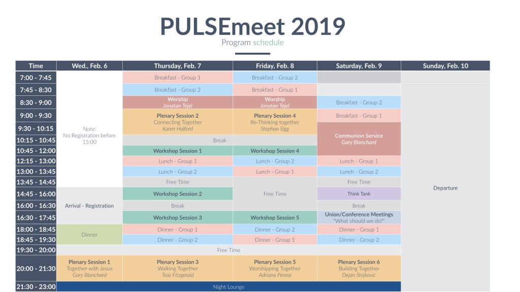 PULSEmeet 2019 Schedule v2.001